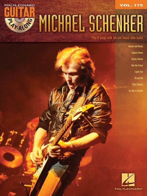 Michael Schenker Guitar Play Along V175 Bk/CD Sheet Music Book