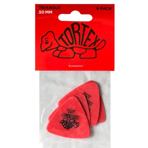 Jim Dunlop - Tortex Triangles 0.50mm Players Guitar Pick Pack
