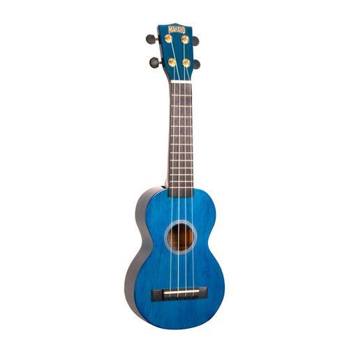 Mahalo - Hano Series Soprano Ukulele- Transparent Gloss Blue