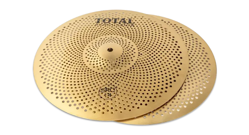 Cymbal - 14" pair Sound Reduction - Gold