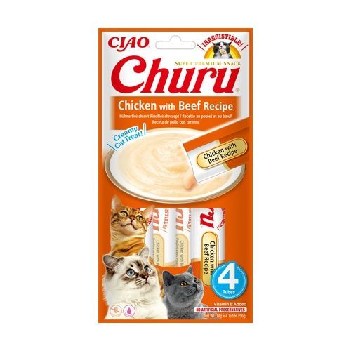 INABA CHURU POLLO CON TERNERA
