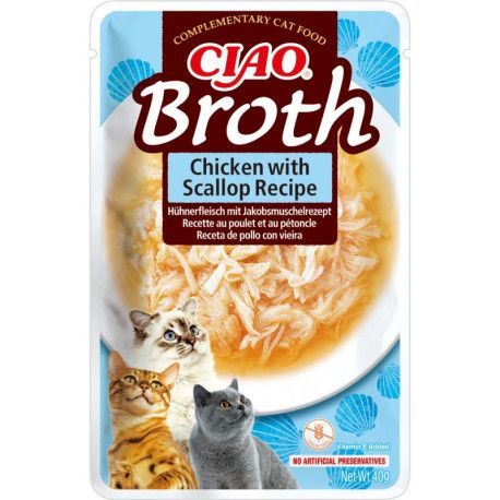 INABA CIAO BROTH SOPA DE POLLO CON VIEIRA