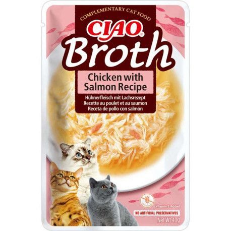 INABA CIAO BROTH SOPA DE POLLO CON SALMÓN