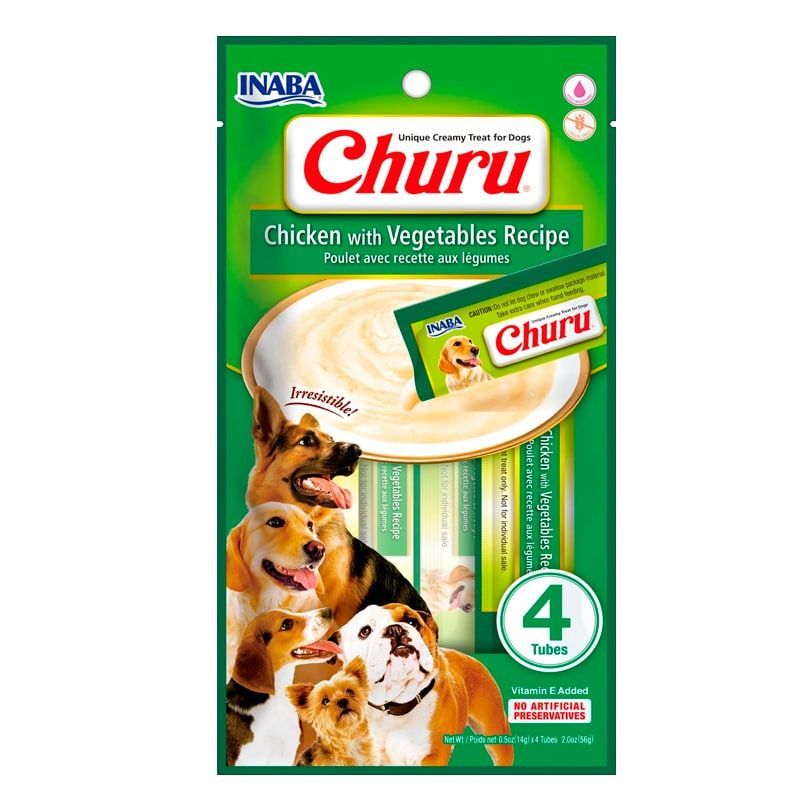 INABA CHURU POLLO CON VEGETALES