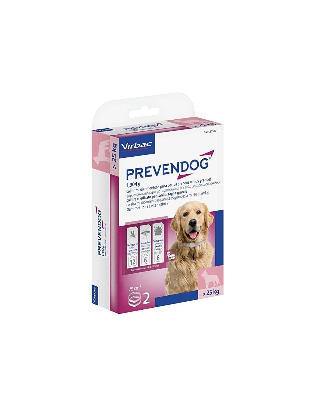 COLLAR VIRBAC PREVENDOG 75 CM