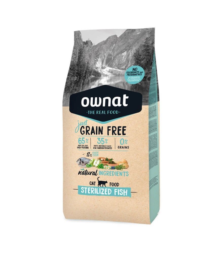 OWNAT GRAIN FREE JUST ESTERILIZADO PESCADO