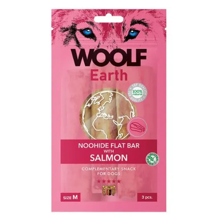 WOOLF EARTH NOOHIDE BARRITA PLANA CON SALMON