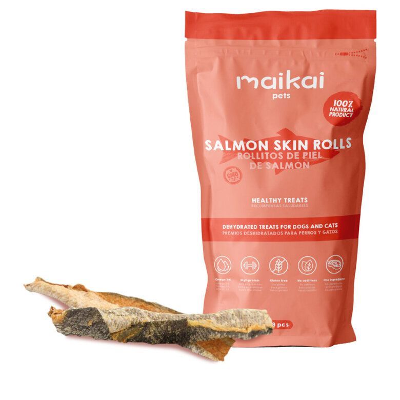 MAIKAI ROLLITOS DE PIEL DE SALMON