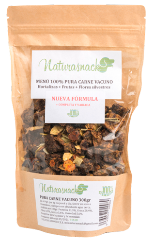 NATURSNACK PURA CARNE VACUNO 400GR