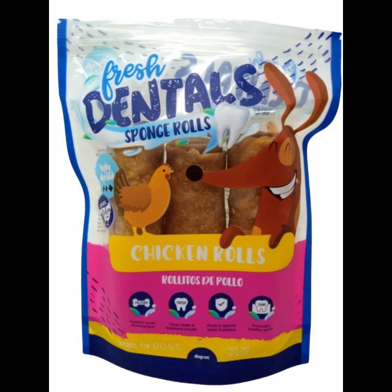 FRESH DENTALS ROLLITOS ESPONJOSOS DE POLLO FRESH DENTALS ROLLITOS ESPONJOSOS DE POLLO