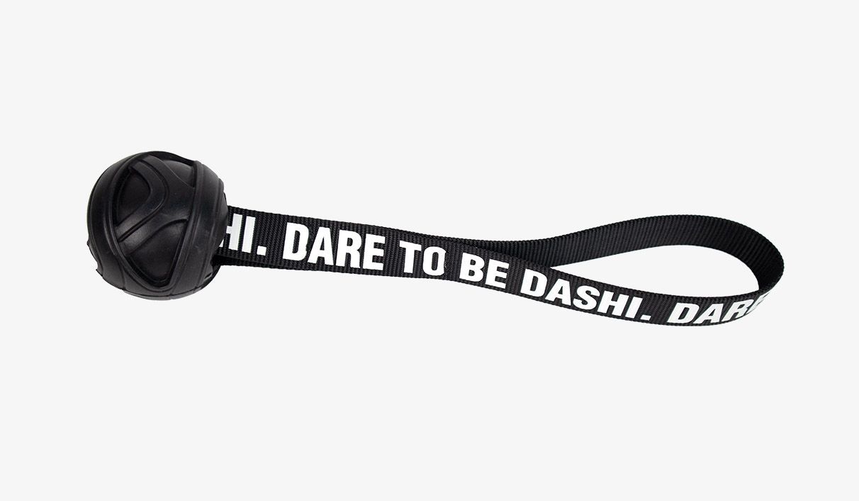 DASHI TOYS BLACK RUBBER BALL