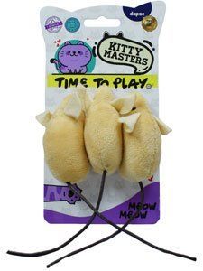 KITTY MASTERS 3 RATONES VAINILLA TERCIOPELO