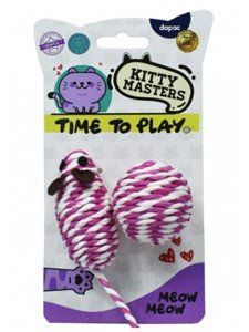KITTY MASTERS RATON Y PELOTA SISAL ROSA