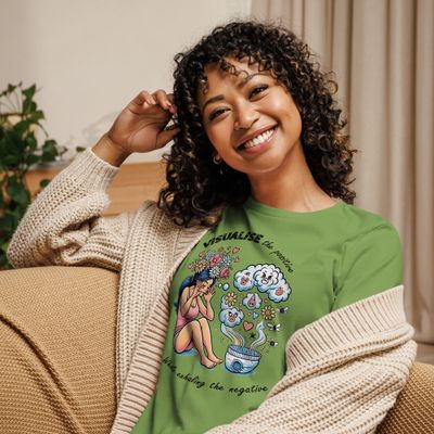 Women&#39;s Relaxed T-Shirt - Visualise the Positive