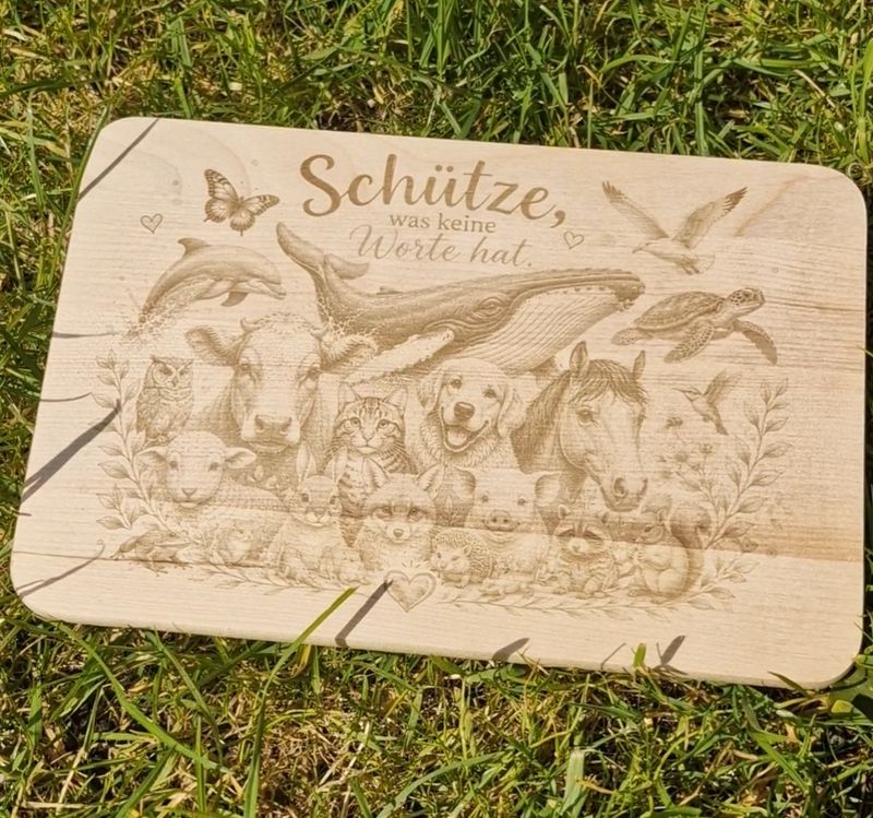 Tierschutz Brettchen – „Schütze, was keine Worte hat.“ ✨