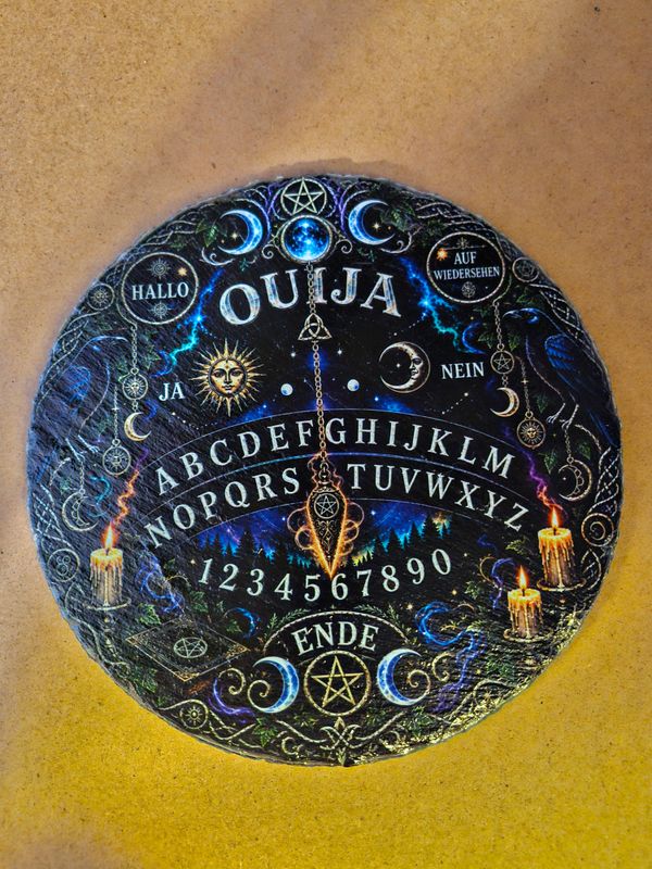 Hexen Pendel Board aus Schiefer 20 cm