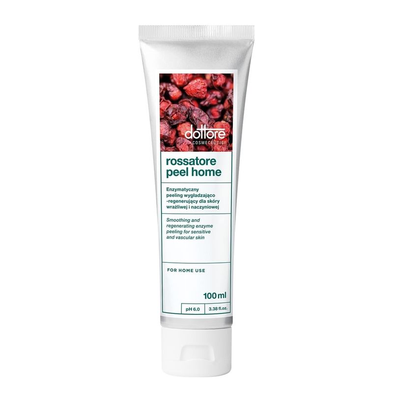 Enzymatic smoothing and regenerating scrub for sensitive and vascular skin