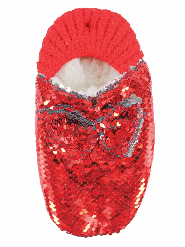 SOCK-SLIPPER-SQN-RED
