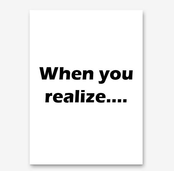 Square Block - When You Realize