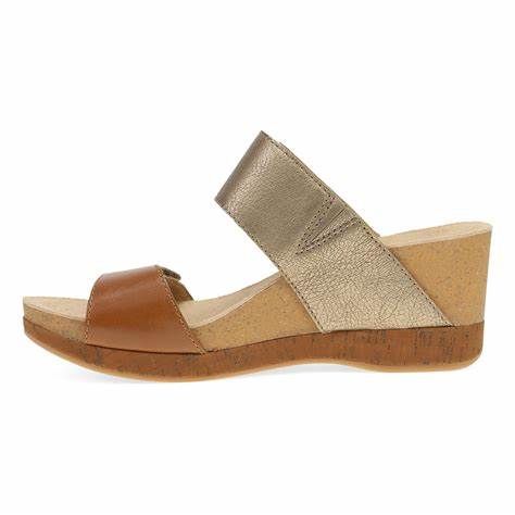 Sardinia Shannon Gold/Tan Leather
