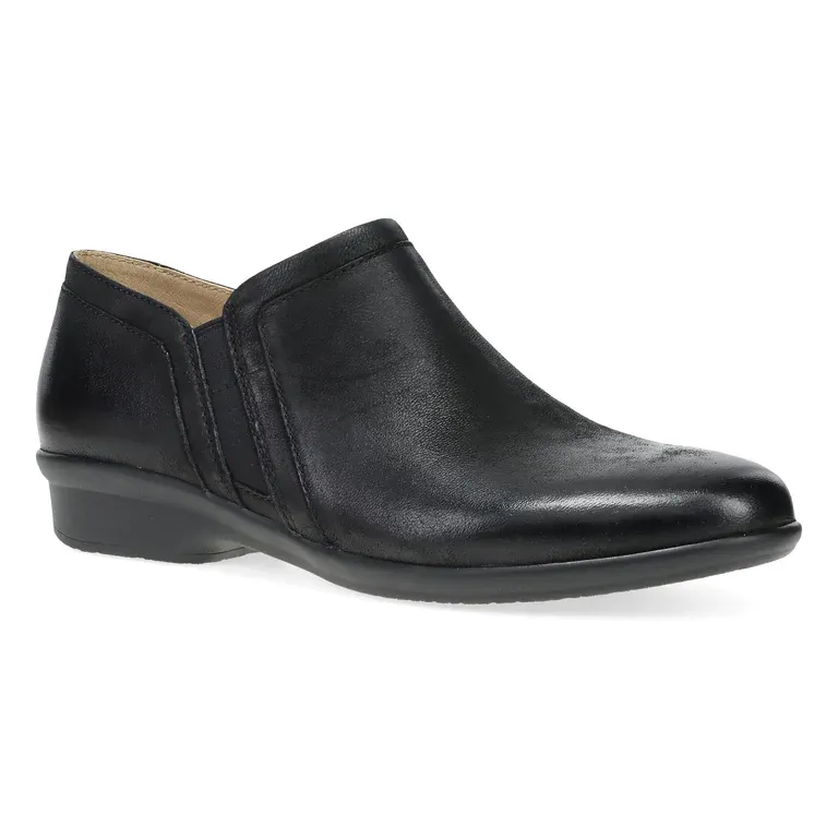 Catalina Cheryl Wide Black Burnished Nubuck