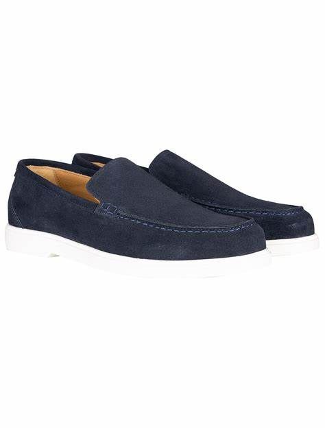 Livorno Poppy Navy Suede