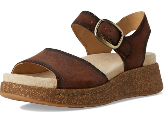 Bianca Brown Burnished Suede