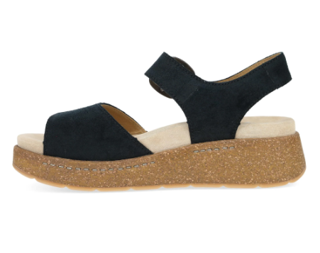 Bianca Black Burnished Suede