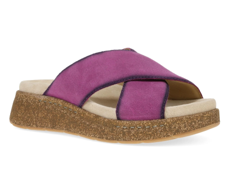 Bridget Plum Burnished Suede