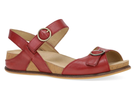 Candace Red Burnished Nappa