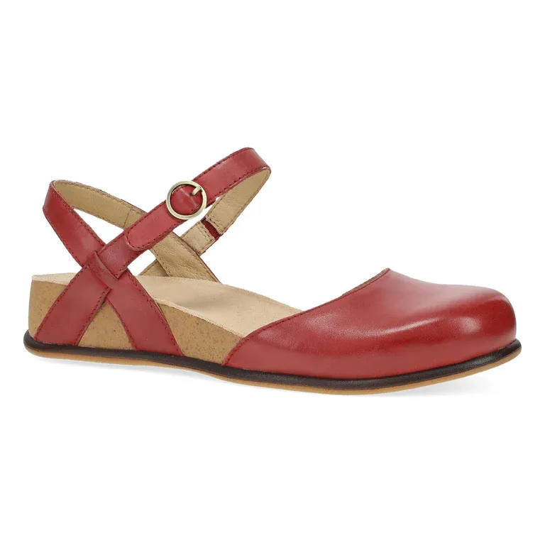 Cardona Christine Red Burnished Nappa