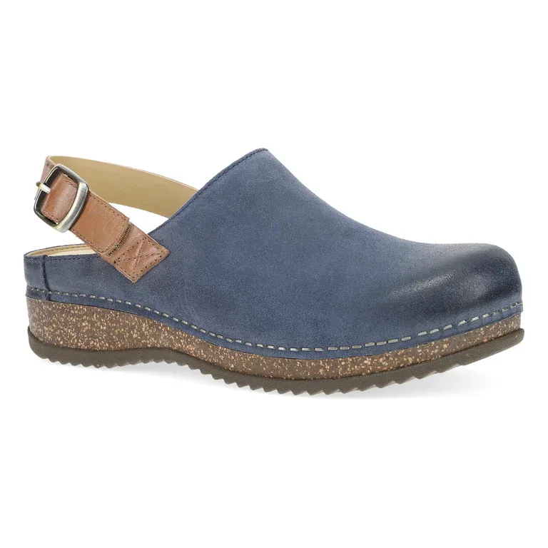 Melrose Merrin Blue Burnished Suede