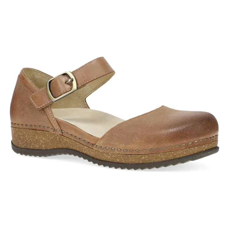 Melrose Mae Tan Burnished Suede