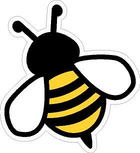 Adorable Bee Vinyl Sticker