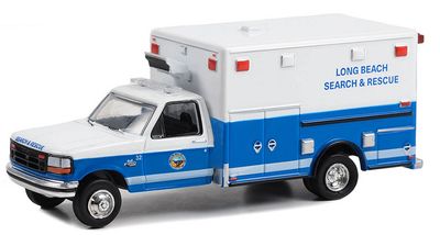 1/64 Long Beach, CA Search &amp; Rescue 1993 Ford F-350 Ambulance