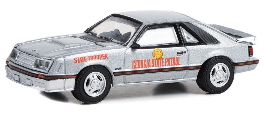 1/64 Georgia State Patrol 1982 Ford Mustang SSP State Trooper Test Car