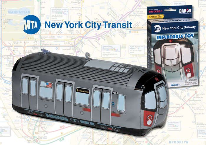 New York City MTA Inflatable Subway Car --can be hung from ceiling with included hook
