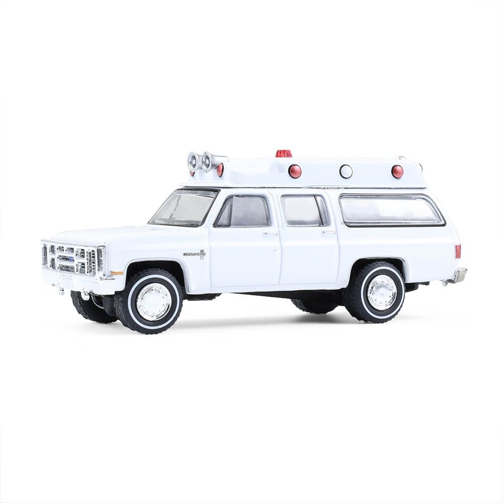 1/64 1983 Chevrolet Suburban K20 Custom Deluxe Ambulance - plain white (perfect for you to customize)