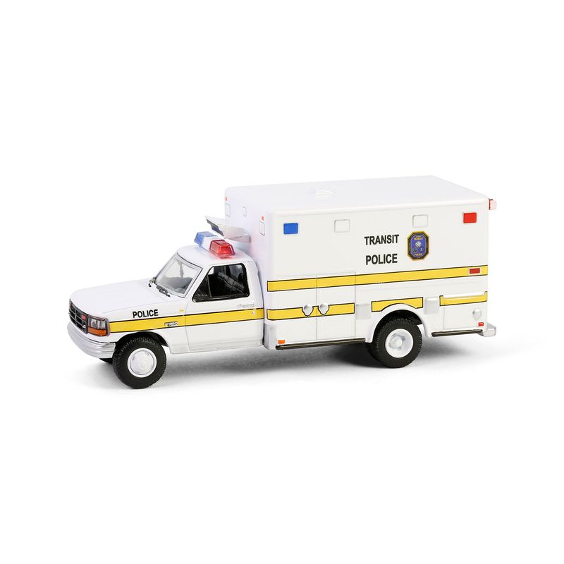 Modellino Greenlight 1/64 Ford F-350 Ambulanza - Metro Police Washington DC - Limited Edition