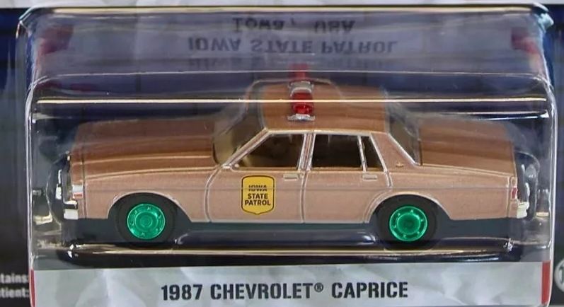 1/64 GREEN MACHINE Chase -  Iowa State Patrol 1987 Chevy Caprice