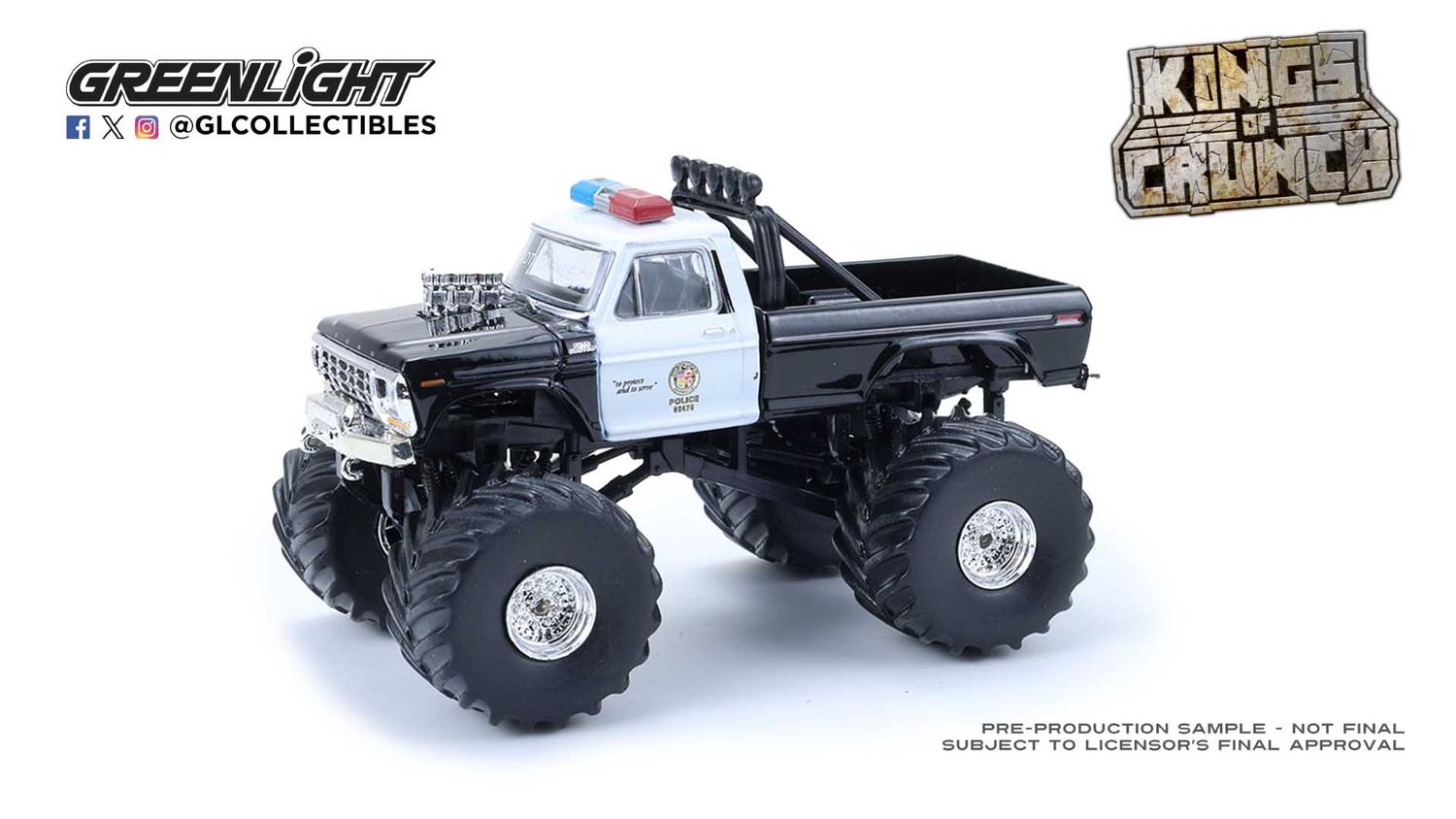 Kings of Crunch - 1/64 LAPD 1978 Ford F-250 Monster Truck