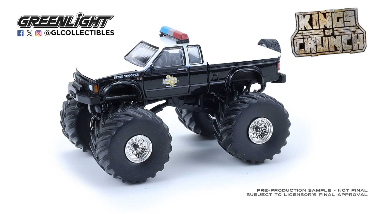 Kings of Crunch - 1/64 Texas Dept of Public Safety 1990 GMC F-15 Monster Truck