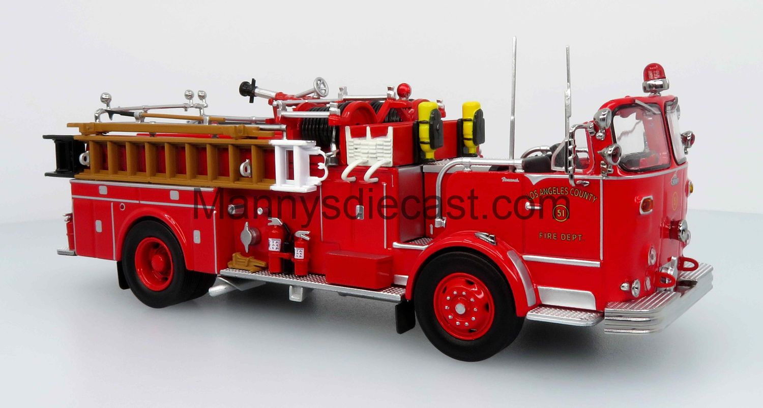 1/50 scale Los Angeles County Fire Dept 1965 Crown Firecoach Engine 51 - as seen on &quot;EMERGENCY!&quot;