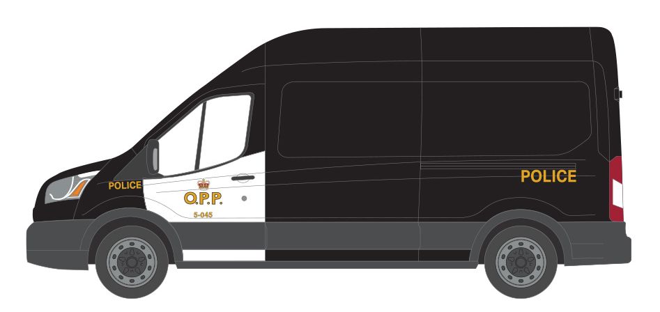 1/64 Ontario Provincial Police 2018 Ford Transit Van