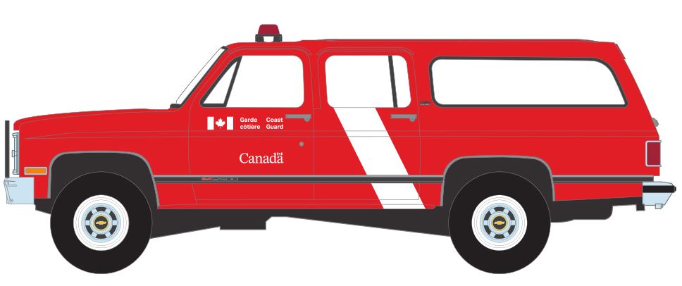 1/64 Canadian Coast Guard 1991 GMC Suburban