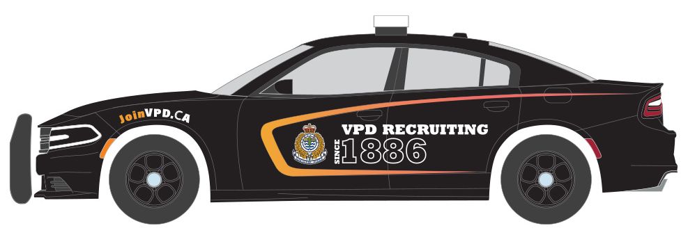 1/64 Vancouver, British Columbia Police Recruitment 2018 Dodge Charger