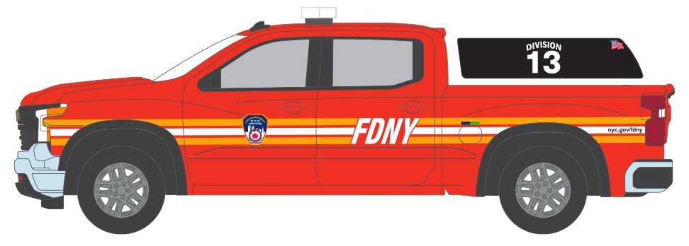 1/64 FDNY 2023 Chevy Silverado