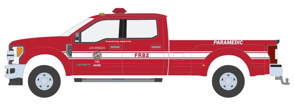 1/64 Los Angeles, CA Fire Dept 2018 Ford F-350