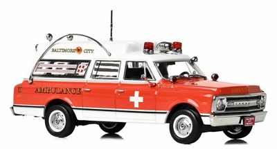 1/50 Baltimore City, MD 1969 Chevrolet C-10 Ambulance