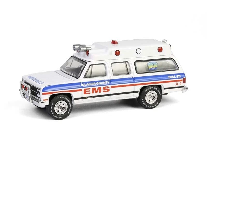 1/64 Glacier County, MT 1991 Chevy Suburban Ambulance